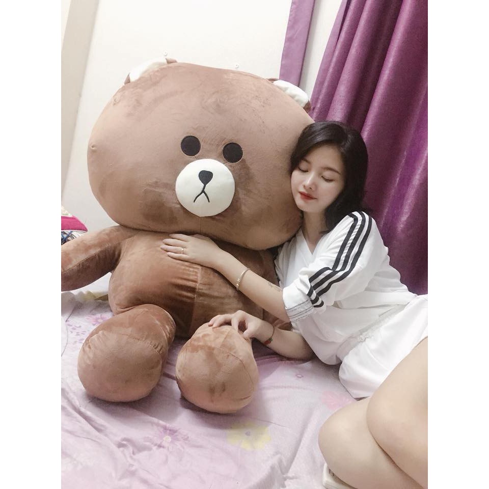 Gấu Teddy Brown siêu bự cao cấp tính theo kích thước khổ vải - Guco