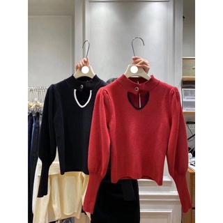 áo len cổ choker