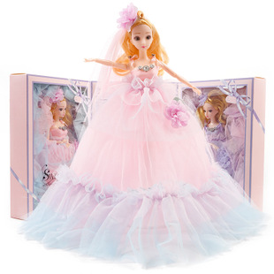 40 cm Búp bê Barbie Công chúa Váy cưới Quần áo bên cô gái quà tặng sinh nhật