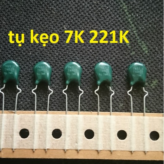 tụ kẹo 7V 221K màu xanh đậm nguyên gốc