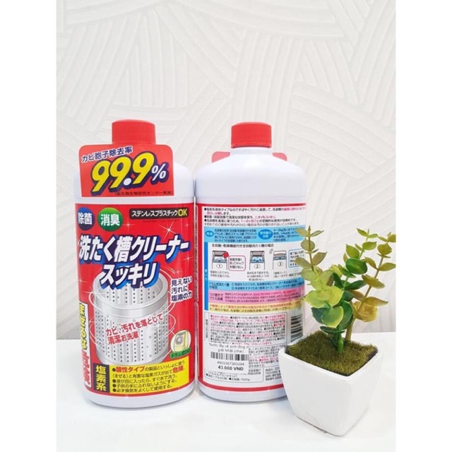 Nước tẩy vệ sinh lồng máy giặt ROCKET của Nhật 550ml