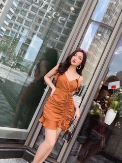 Đầm 2s bèo rút dây cột nơ siêu hot