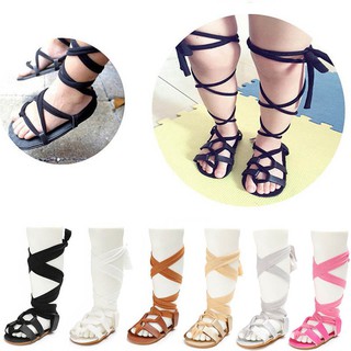 Xăng đan dây cột cao thời trang xinh xắn cho các bé