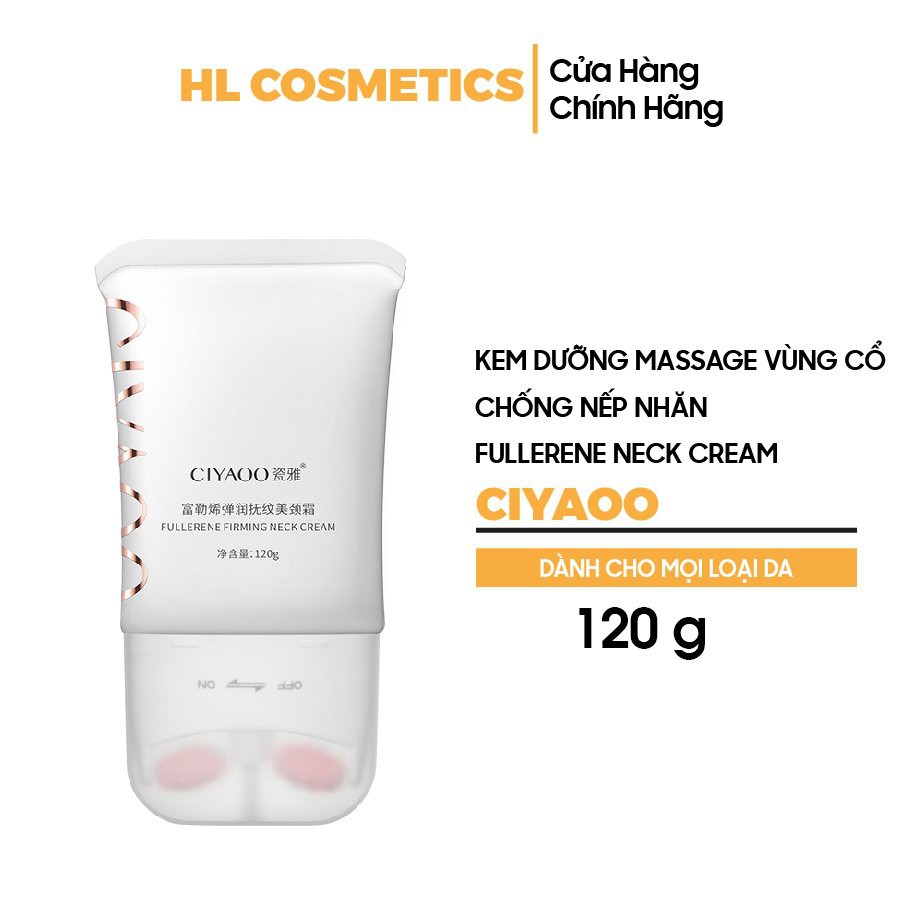 Kem Dưỡng Massage Vùng Cổ Chống Nếp Nhăn CIYAOO Fullerene Neck Cream 120g
