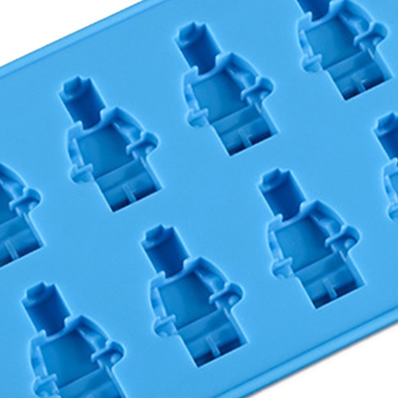 Khuôn silicon làm bánh đa năng hình rô bốt lego sáng tạo