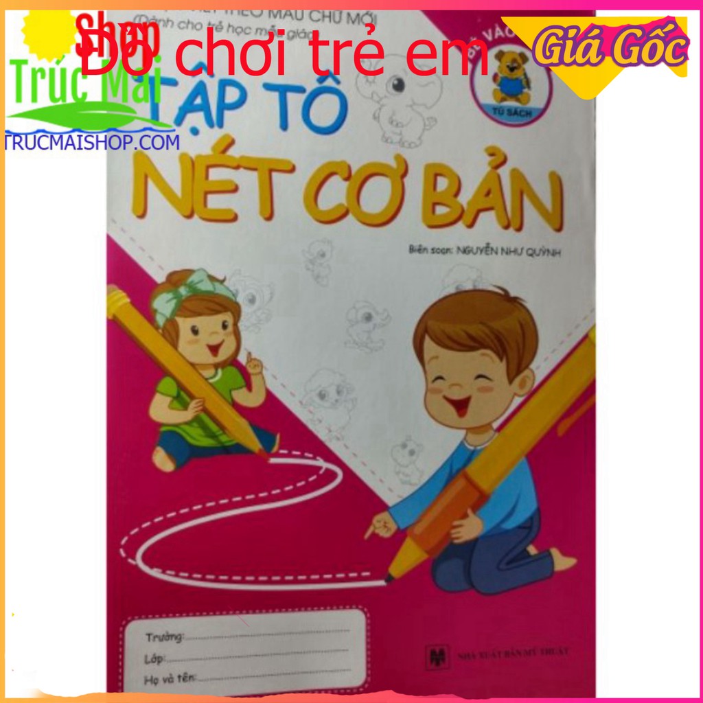 [Giá Xưởng] Vở tập tô nét cơ bản