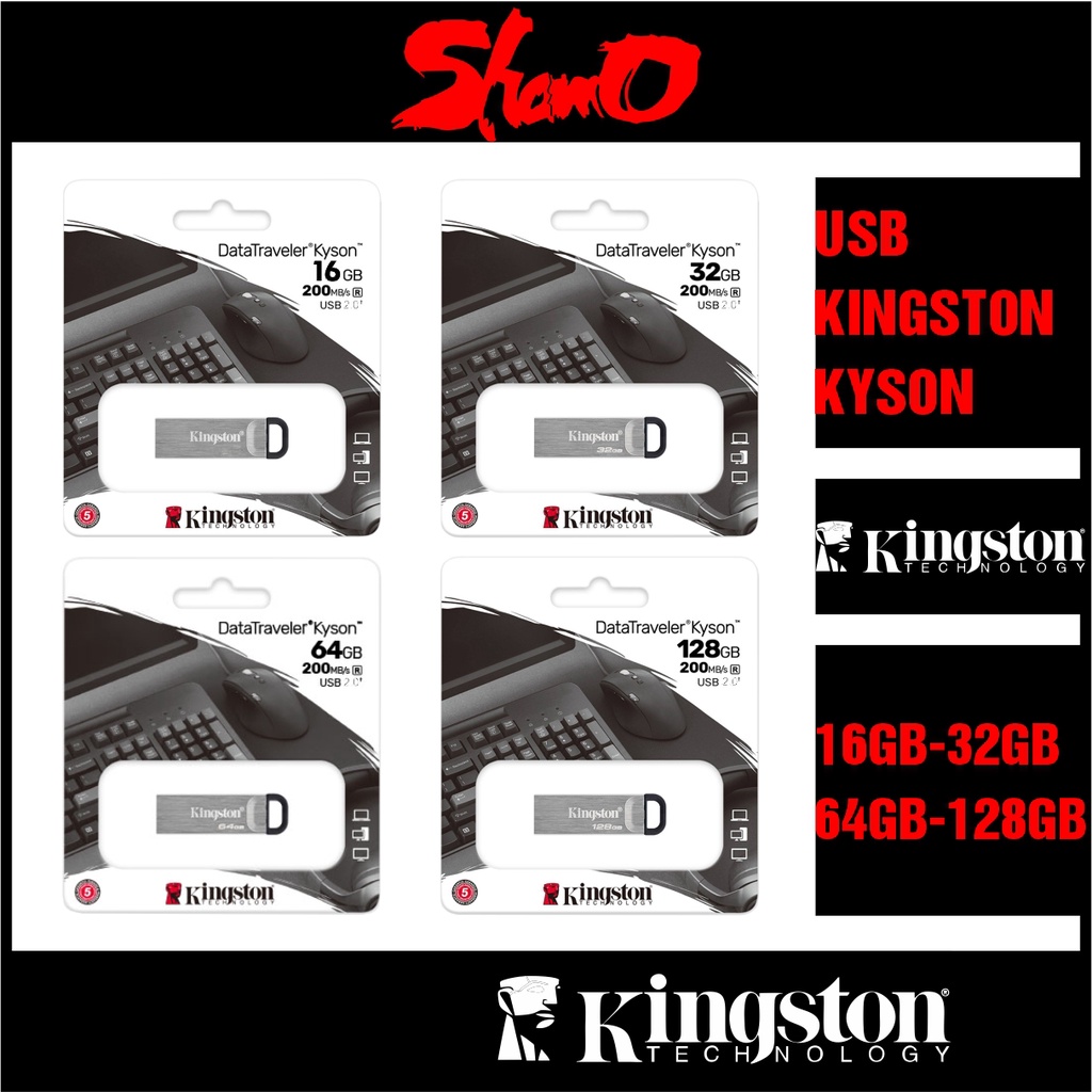 USB Kingston DataTraveler Kyson – Dung lượng 128GB/64GB/32GB/16GB  – Chính hãng – Bảo hành 5 năm