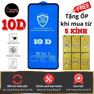 Kính cường lực 10D iphone full màn bo góc cho iphone 7Plus/8Plus