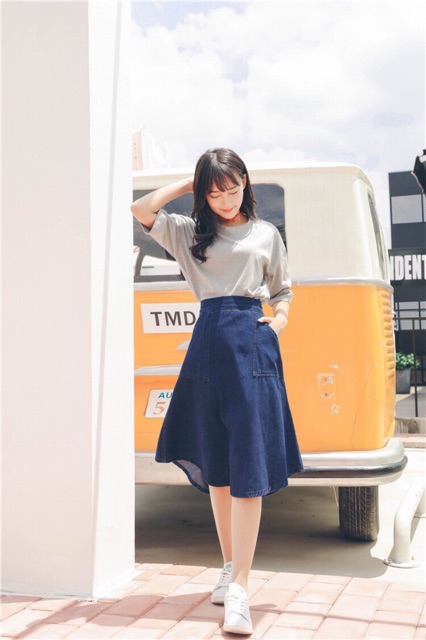 CHÂN VÁY JEAN DÁNG DÀI MẪU MỚI CÓ SIZE ĐẠI , bigsize | BigBuy360 - bigbuy360.vn