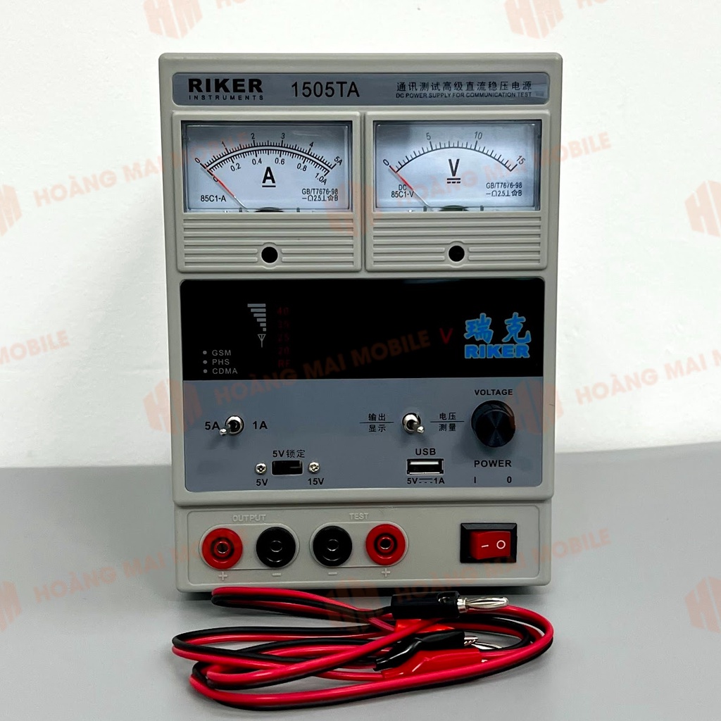 Máy cấp nguồn 1505TA đồng hồ kim 15V-5A