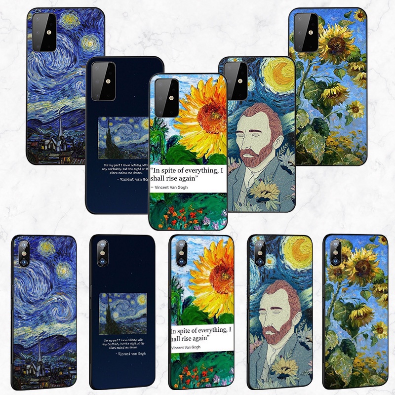 Ốp điện thoại ABLU183 in hình Starry Night của Van Gogh cho Samsung Galaxy M51 M31 A70 A50s A50 A40s A30s A20 A20s A10s