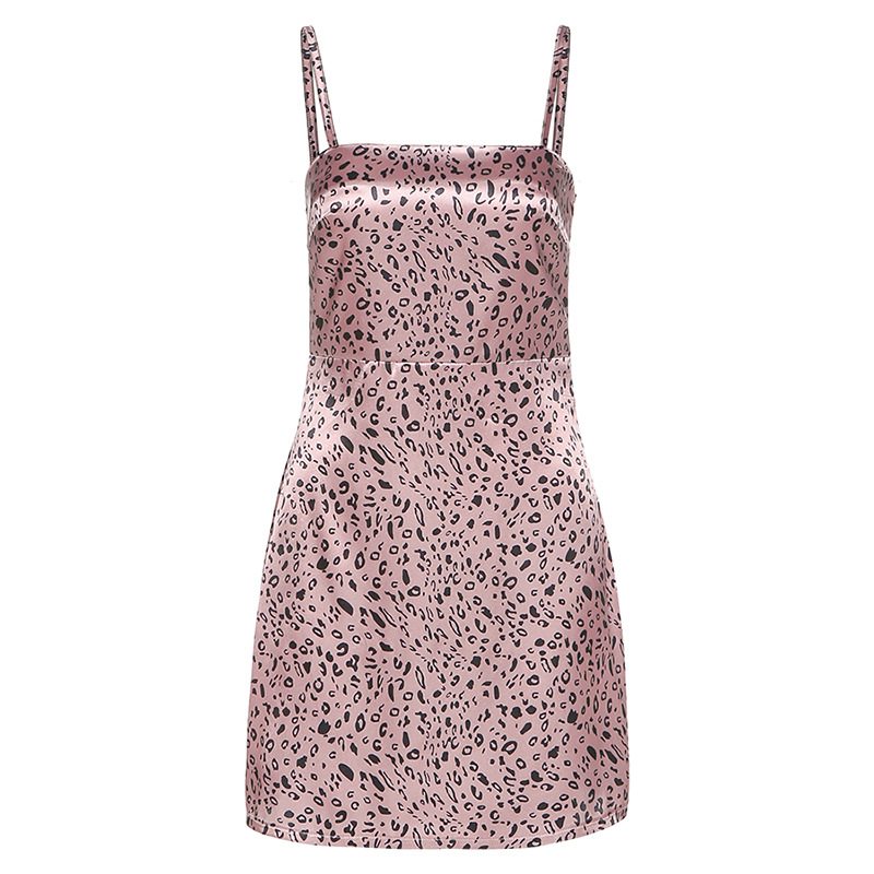 Jennie Vintage Sexy Leopard Pink Slip Dress | BigBuy360 - bigbuy360.vn