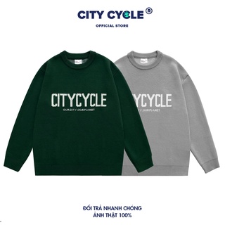 Áo sweater local brand Classic Detail City Cycle chất len form rộng