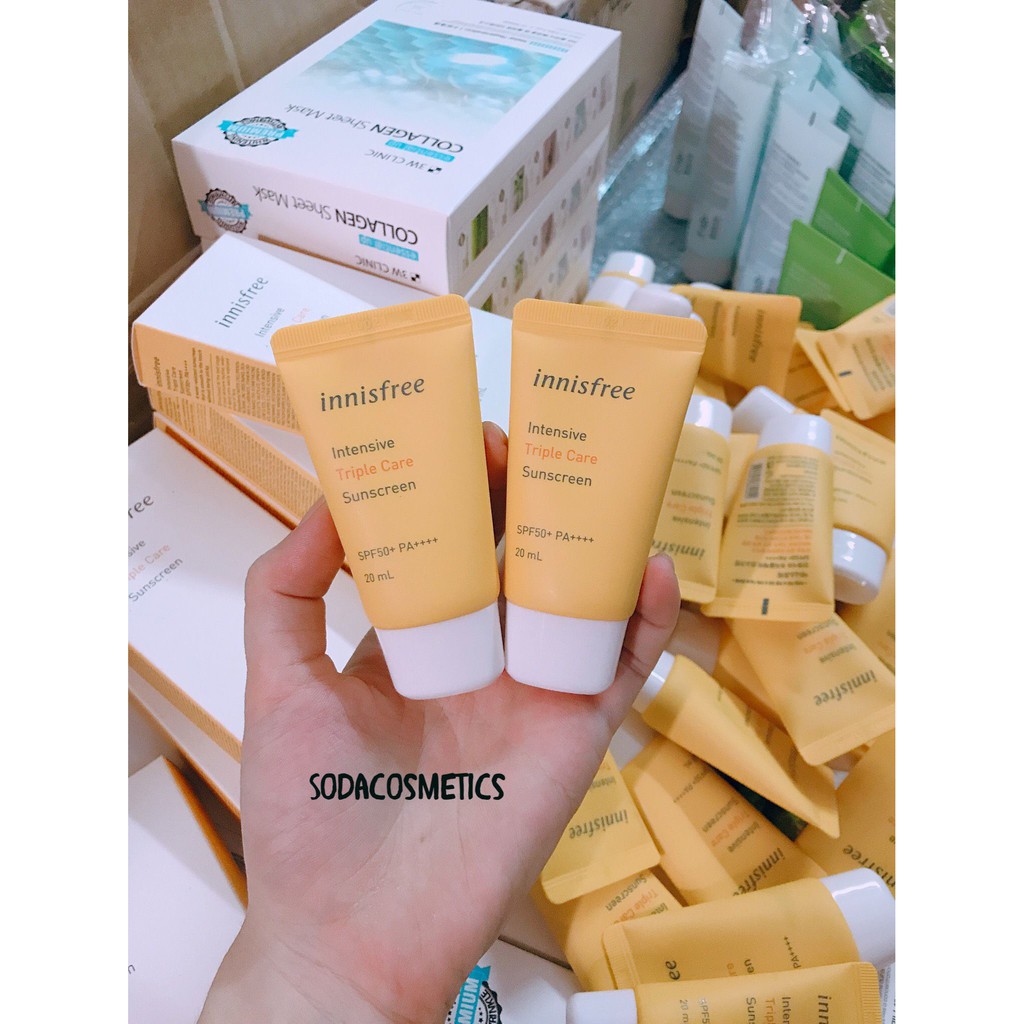 (Mẫu mới 2021) Kem Chống Nắng Innisfree Perfect UV Protection Cream Triple Care SPF50 PA++++