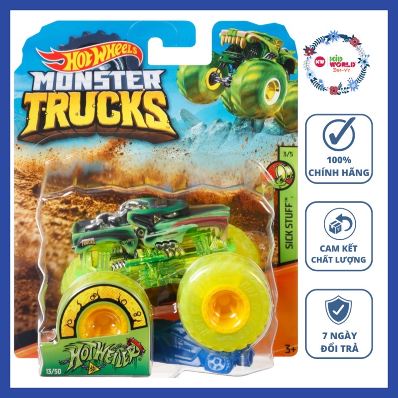 Xe mô hình Hot Wheels Monster Trucks Hotweiler GWK06.