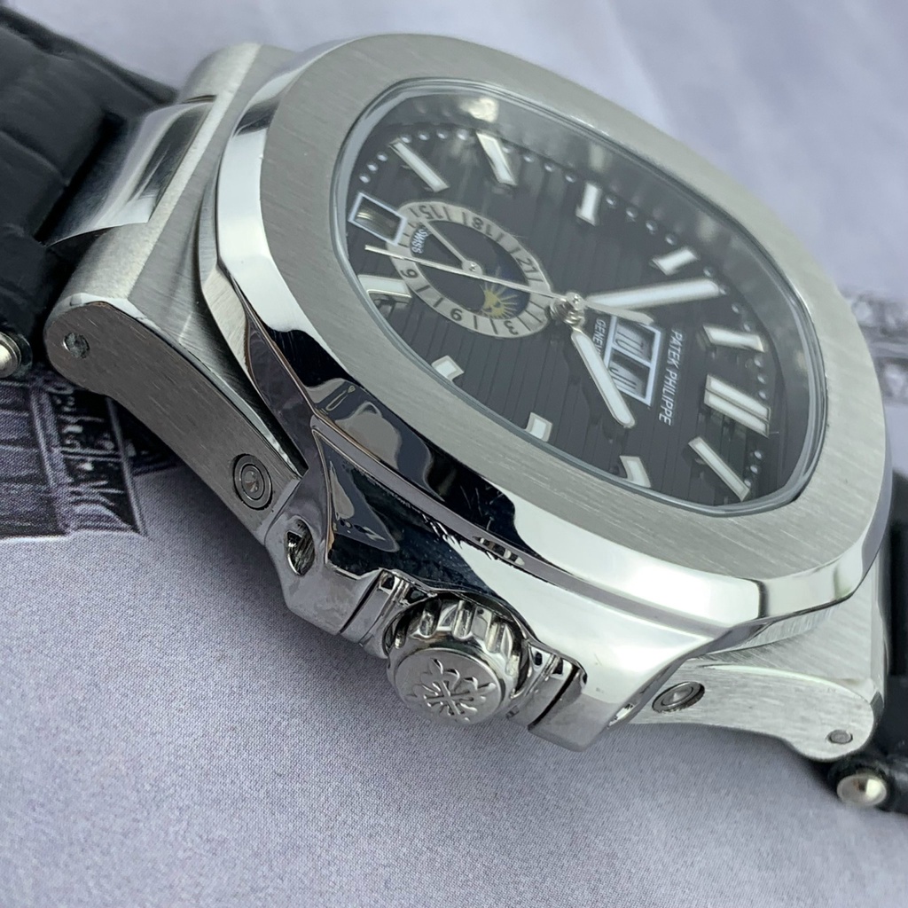 Đồng hồ nam Automatic cơ máy nhật Patek vuông trơn size 42mm bảo hành 24 tháng