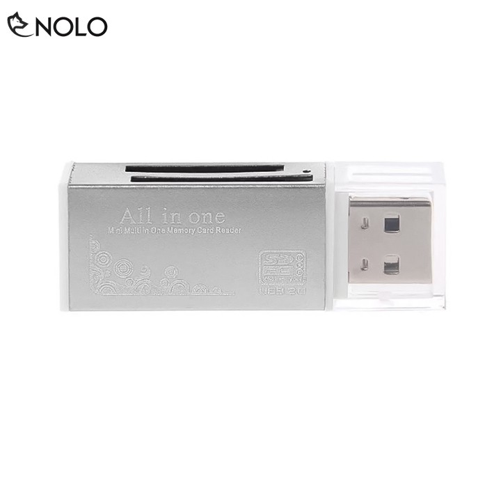 Đọc Thẻ Nhớ Reader Chuẩn Tốc Độ 2.0 AllInOne  DT105 Hỗ Trợ Nhiều Định Dạng Thẻ Nhớ MS Pro M2 MicroSD TF MS Duo SD SDHC