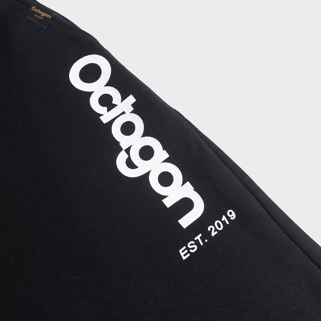 OCTAGON - Sweatpants Basic 2 In 1 - Quần dài ống bo - Màu đen