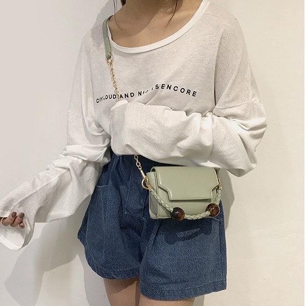Túi Da Thiết Kế Cho Nữ Đi Làm, Đi Chơi ERA SHOP 075778 - Hình Hộp Chữ Nhật Đơn Giản, Rẻ Đẹp (mẫu 2)