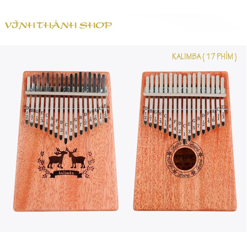 Đàn Kalimba 17 phím Đàn Kalimba Thumb Piano Đàn Kalimba Ngón Tay Cái Kèm Đủ Phụ Kiện