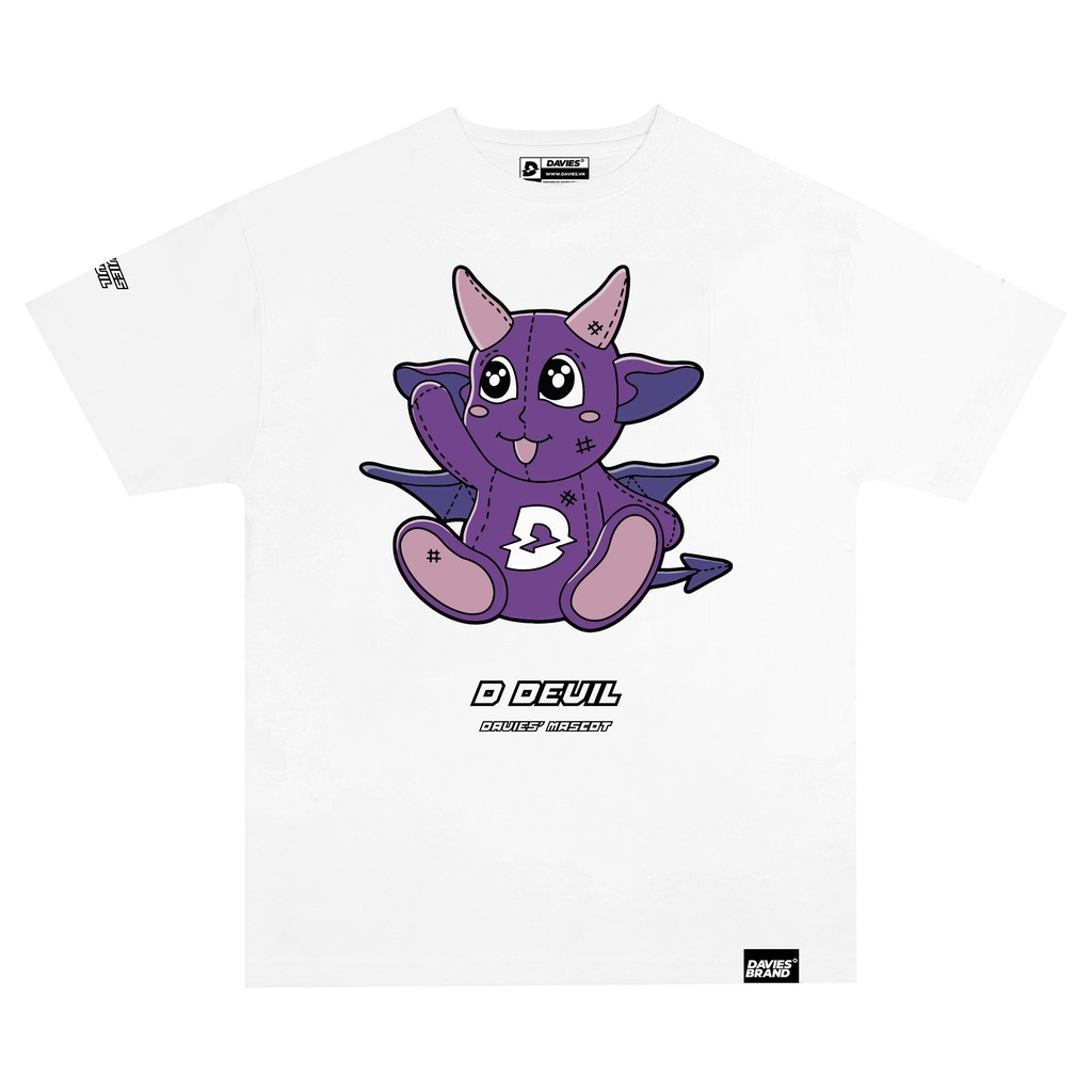 Áo thun nữ tay lỡ form rộng Devil Teddy Tee local brand DAVIES.