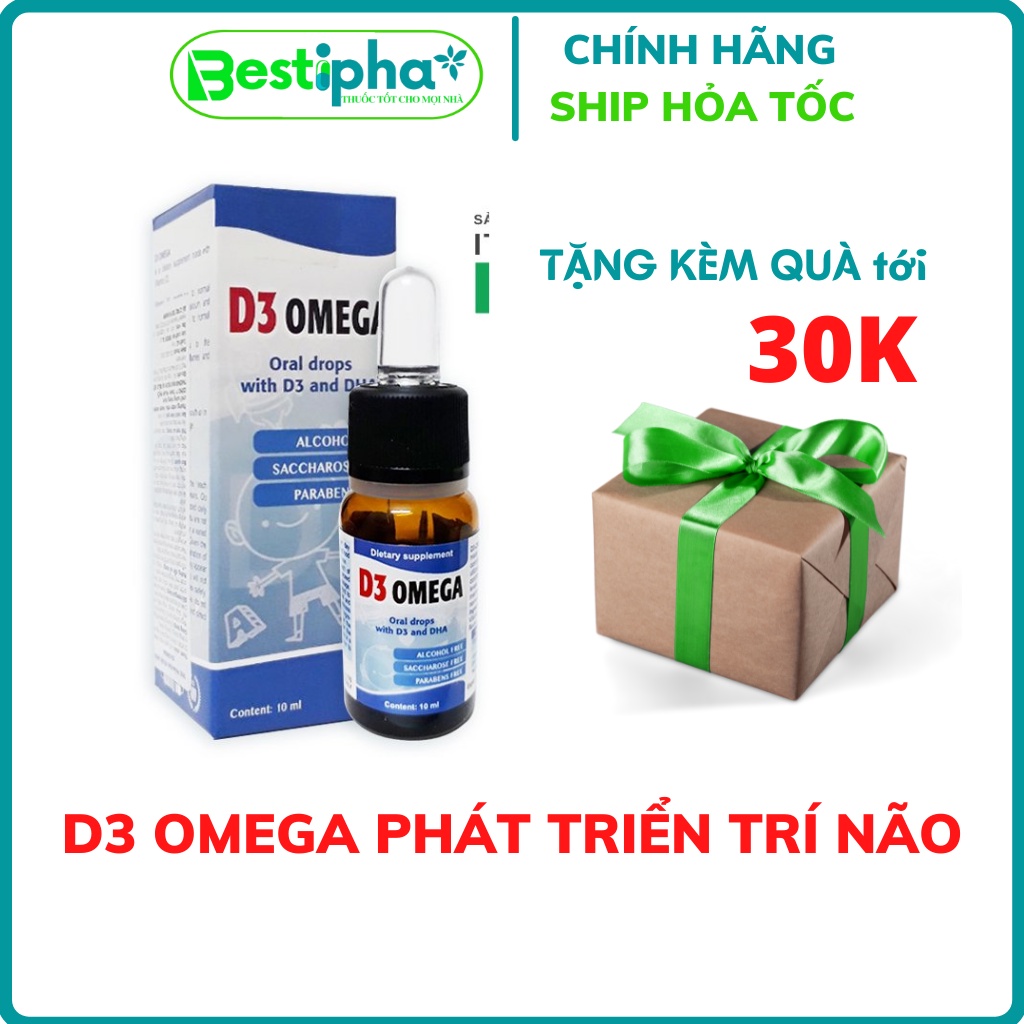 [DATE XA] D3 OMEGA hỗ trợ phát triển trí não và chiều cao cho bé 10ml