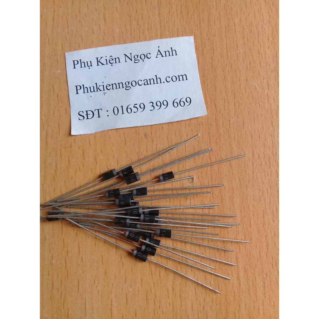 FR107 diode HER107,ER107 ,điốt 107 1A 1000V bóc máy nguyên zin (, 2 chiếc)