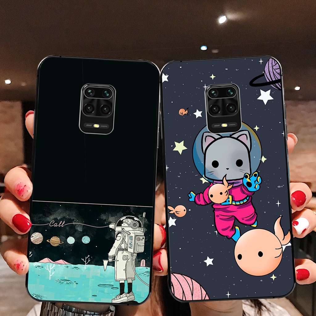 Ốp lưng Xiaomi Redmi Note 9 - Redmi Note 9s - Redmi Note 9 Pro rẻ đẹp mẫu phi hành gia vũ trụ cute đáng yêu