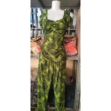 Bộ rớt vai quần dài ống túm thun lạnh hàn