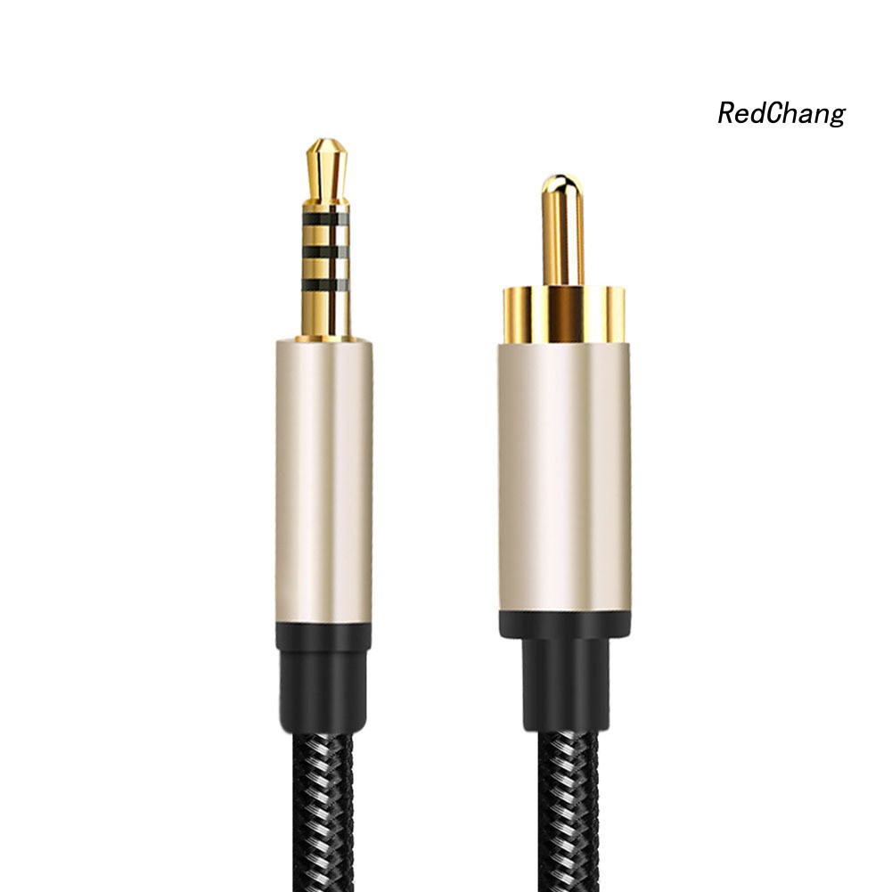 -SPQ- 1/2m RCA to AUX 3.5mm Jack Coaxial Audio Connector Cable for Xiao-mi 1/2 TV