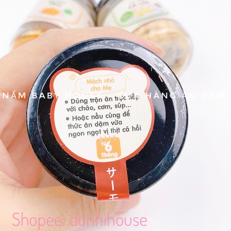 Date 3/2024 Ruốc cá hồi /cá lóc/tôm USFOOD siêu thơm ngon cho bé ăn dặm - chà bông cho bé không mặn 10g,20g