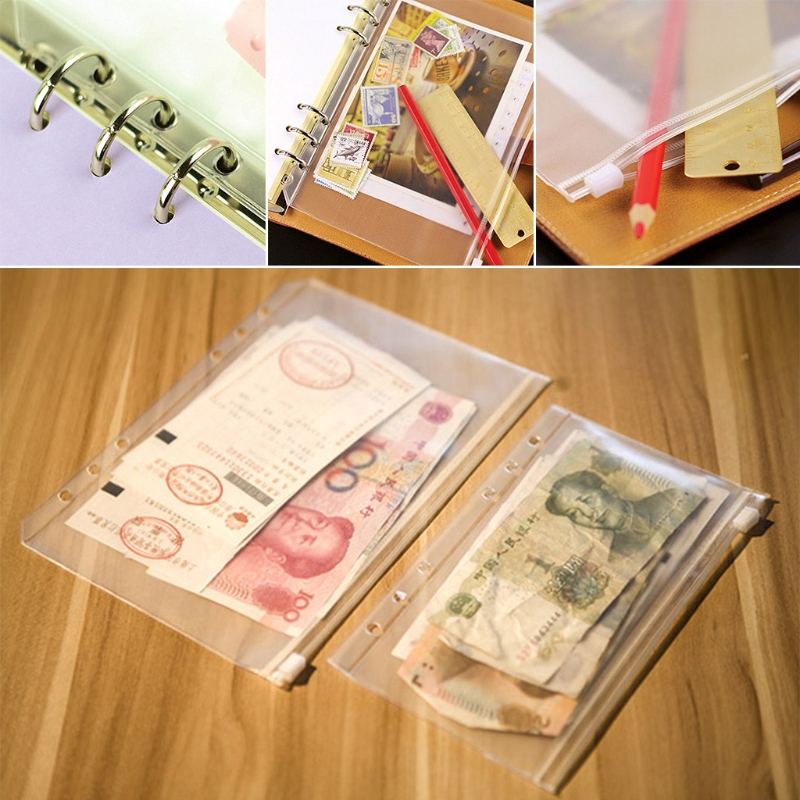 Túi nhựa trong khóa kéo PVC dành cho sổ nhật ký lên kế hoạch