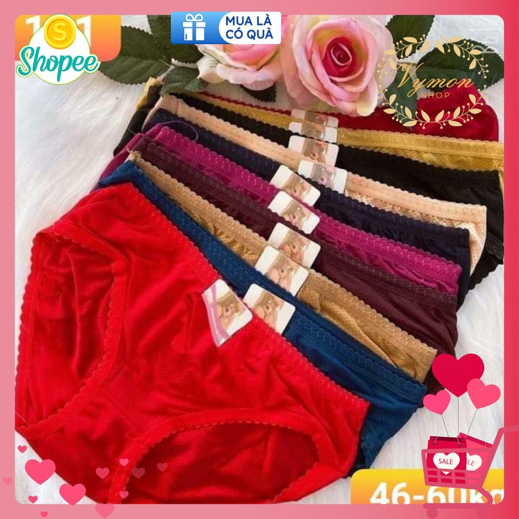 combo 10 Quần lót nữ cotton đủ size từ 35kg đến 65 kg