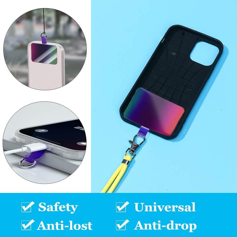 ☆YOLA☆ Universal Patch Anti-lost Gasket Phone Lanyard Crossbody Detachable Colorful Case Straps Phone Safety Tether Keychain Chain Neck Cord