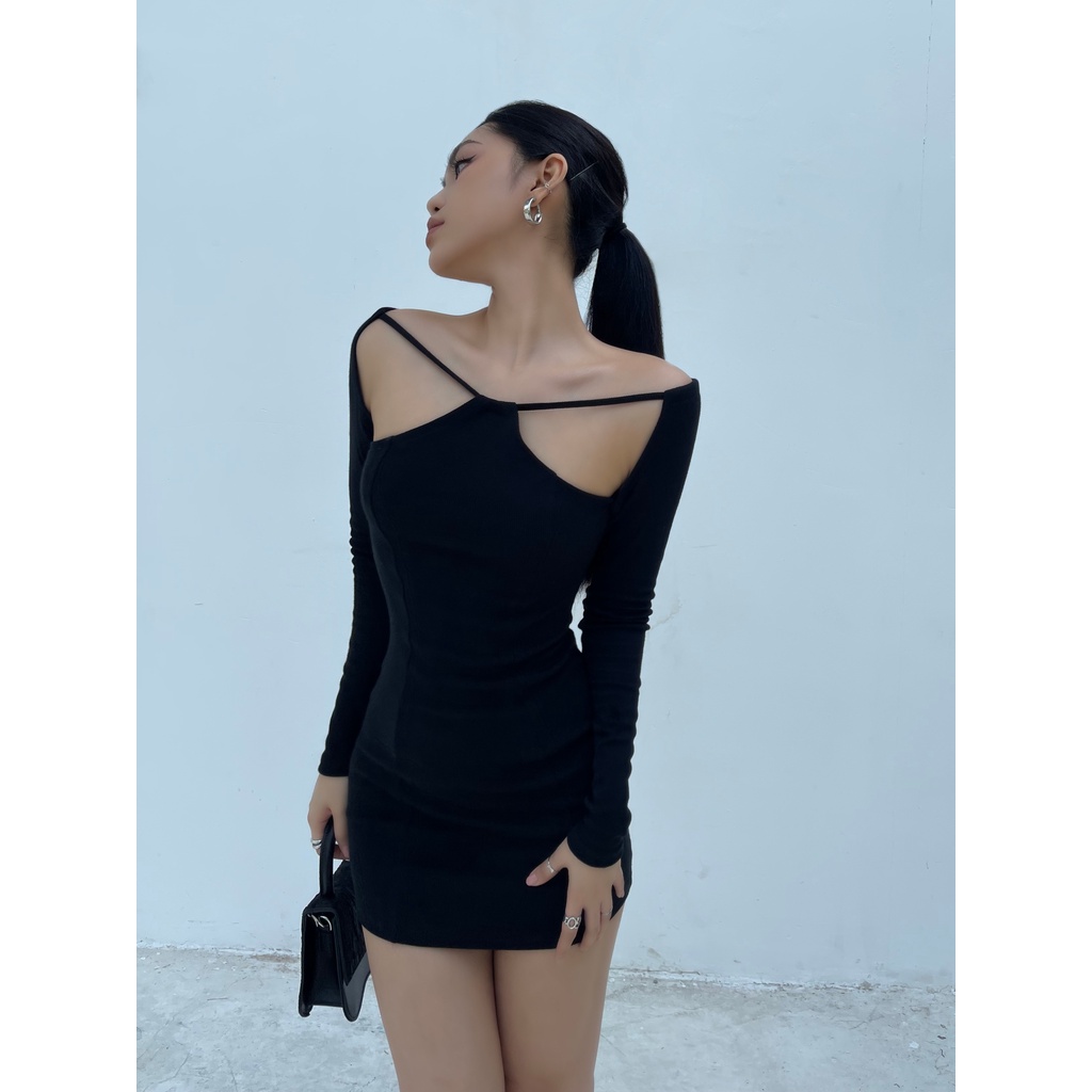 Đầm ôm tay phối dây cột - Jade Dress - DEPASS