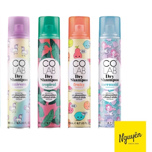 Dầu Gội Khô CoLab Dry Shampoo 200ml