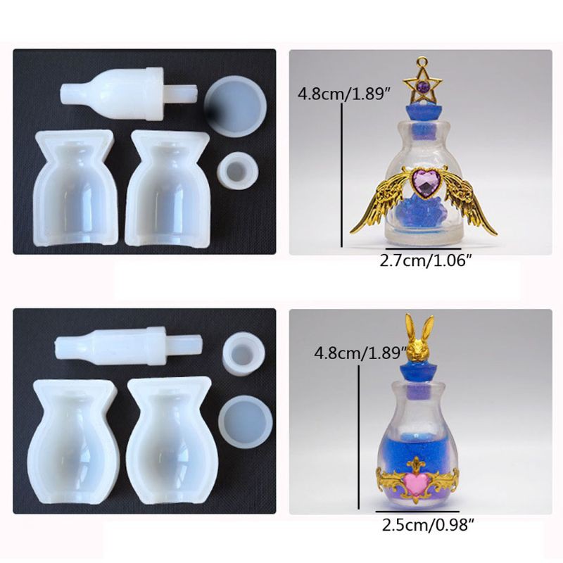 Set 5 Khuôn Nhựa Làm Đồ Trang Trí Thủ Công