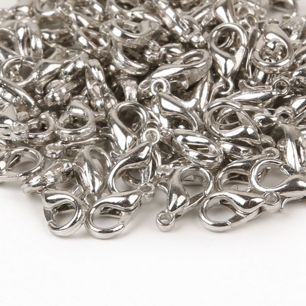 Móc Kẹp Tôm Hùm Bằng Kim Loại Màu Vàng / rhodium Dùng Làm Trang Sức diy