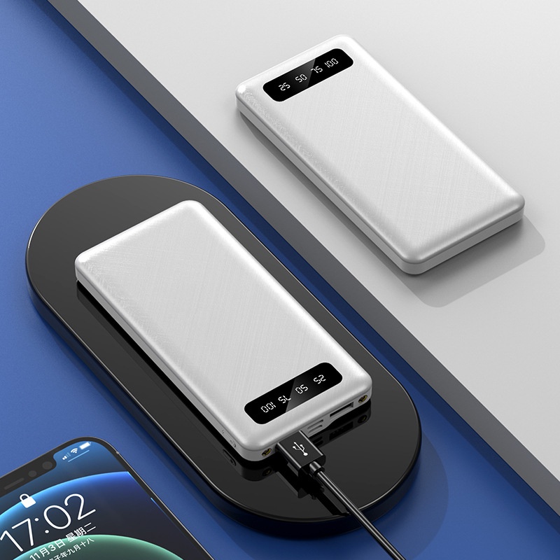 Pin Sạc Dự Phòng 10000mAh Mini Màn Hình Kỹ Thuật Số Sáng Tạo Tiện Dụng