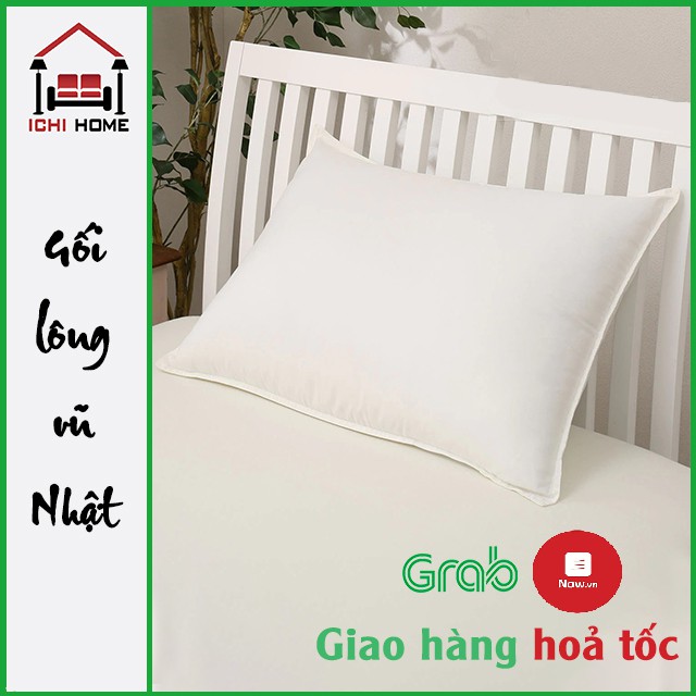 Ruột gối lông vũ - Hàng xuất Nhật - Sợi microfyber - Chuẩn khách sạn 5 sao