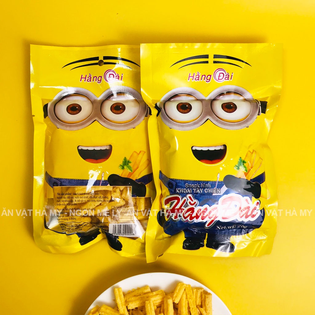 Snack khoai tây chiên minion đồ ăn vặt Hà My