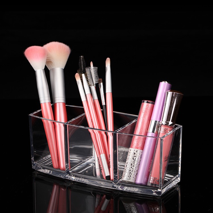 Cốc cắm cọ 3 ô chữ nhật CC04