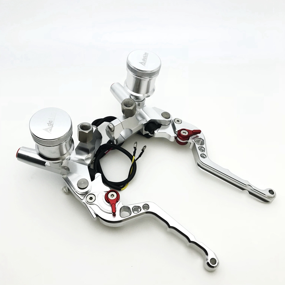 1 cái đòn bẩy cnc xử lý ly hợp thủy lực bơm phanh xi lanh chính xe máy đua xe phổ thông thích hợp cho hầu hết các loại xe máy