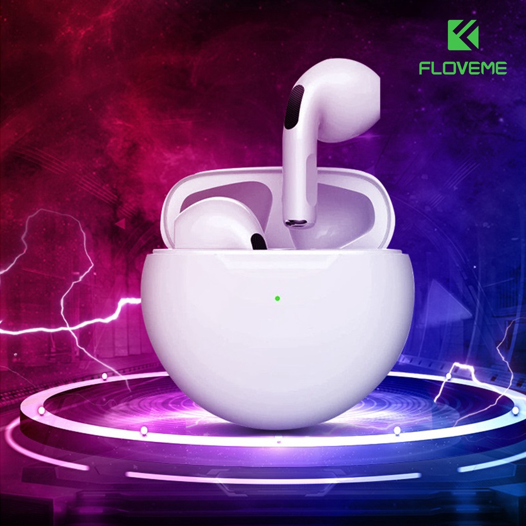 Tai Nghe Không Dây Bluetooth Floveme P6, Chính Hãng Âm Thanh Chuẩn HIFI Dùng Cho IOS Android Cảm Biến, Bluetooth 5.0