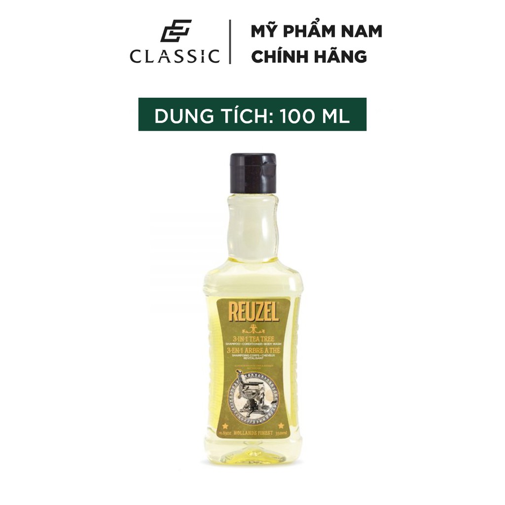 Dầu Gội Reuzel 3-in-1 Tea Tree Shampoo 100ml
