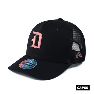 Mũ nón Trucker Cap Caper đen D logo nhiều màu size M-L