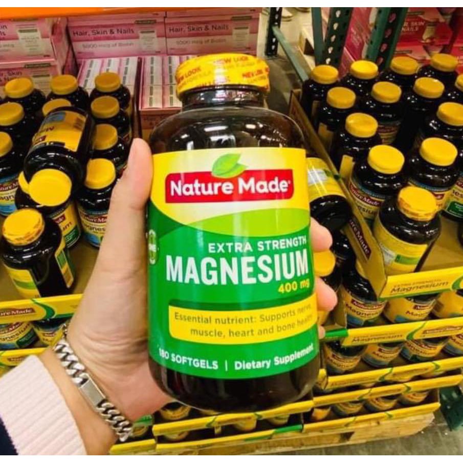 Viên uống Magnesium 400mg 180v, Mỹ