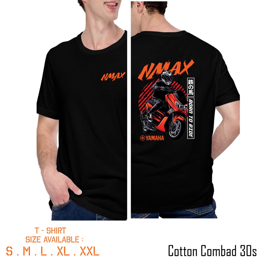 Áo Thun In Hình Xe Mô Tô Yamaha N MAX / NMAX RIDER Cá Tính