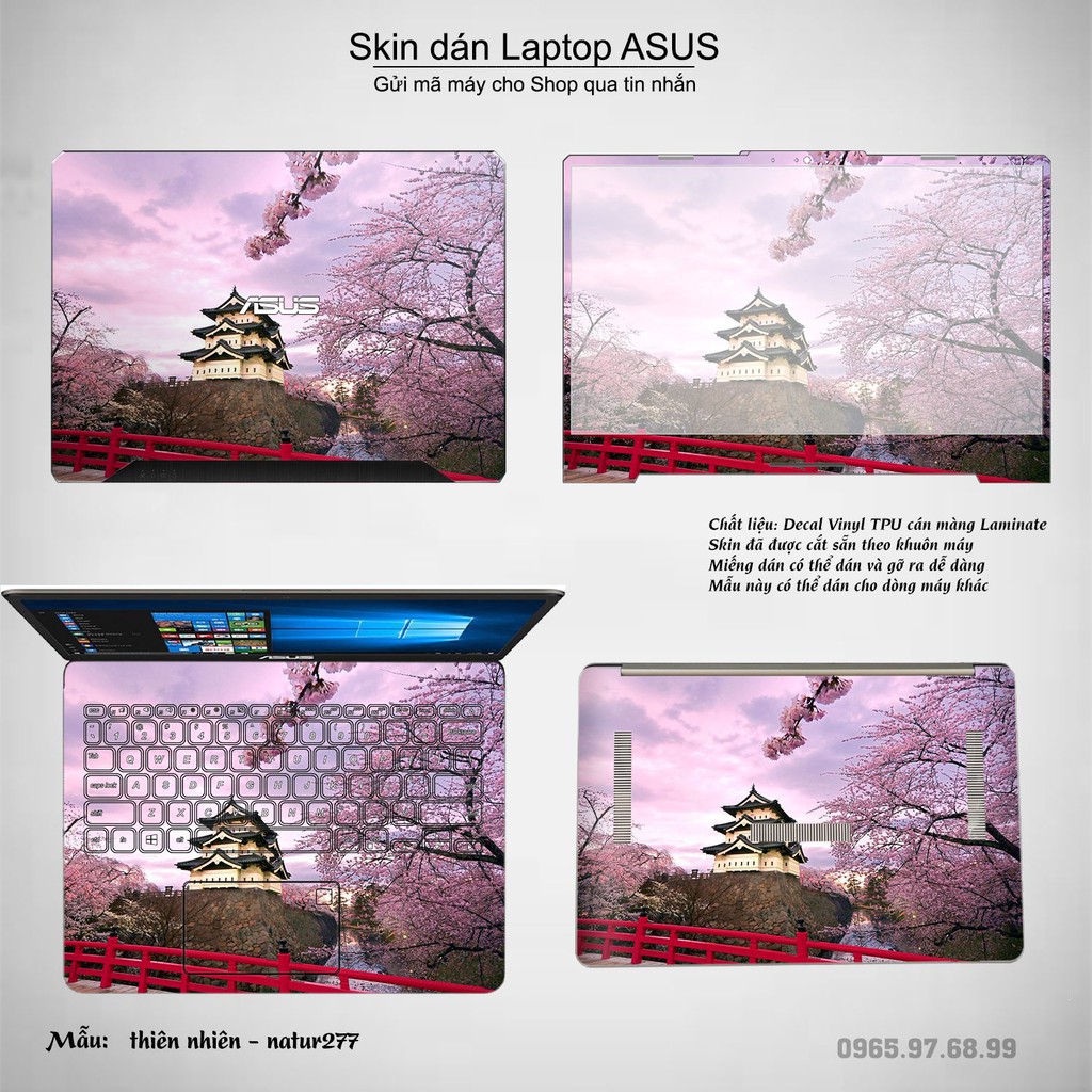 Skin dán Laptop Asus in hình thiên nhiên nhiều mẫu 10 (inbox mã máy cho Shop)