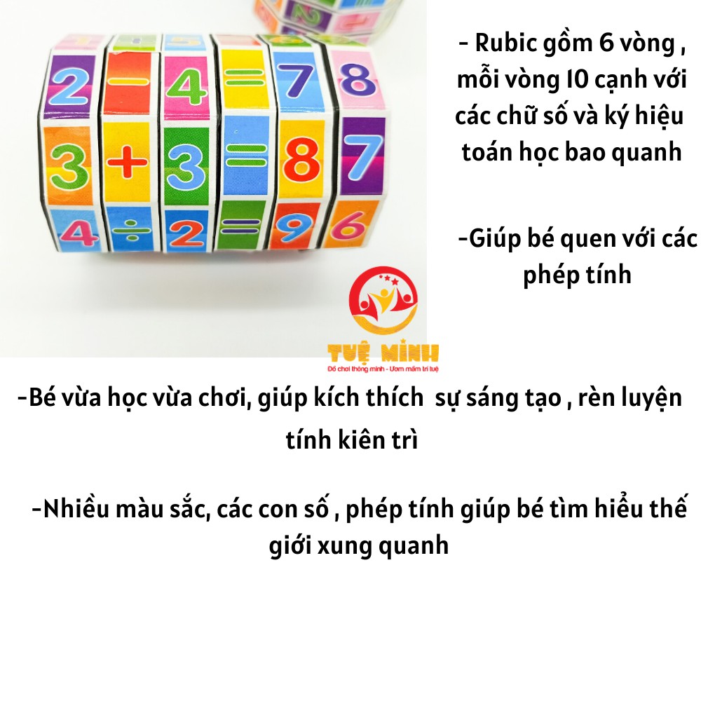 Rubic Toán Học Tuệ Minh Đồ Chơi Cho Bé Học Toán Làm Quen Chữ Số Và Phép Tính ❖shoptanthoi❖